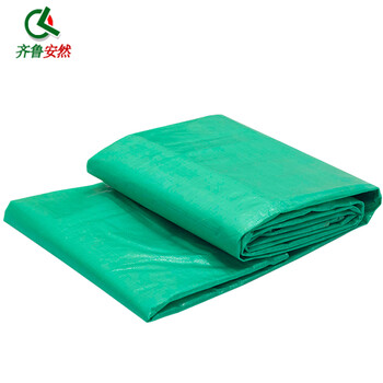 齐鲁安然 防雨布 篷布涂层布 彩条布加厚雨棚布帆布 防水苫布油布 货车防晒遮阳雨蓬布【雨布 绿色 8*18米】