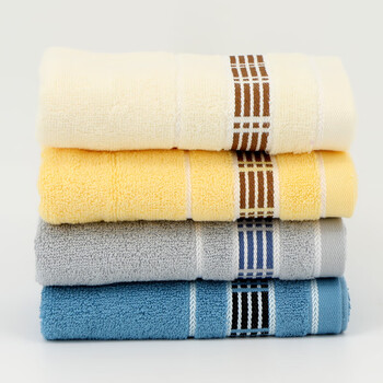 康丽雅 K-0368 清洁毛巾 加厚长方形洗脸巾抹布 34*75CM 蓝色-1个装