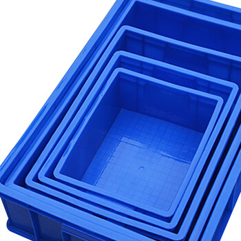 海斯迪克 HK-678 零件收纳盒五金零件盒 塑料周转箱螺丝工具物料盒 4号蓝410*310*145mm