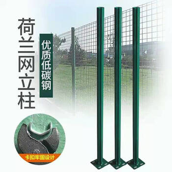 腾驰 荷兰铁丝网 养鸡养殖围栏护栏隔离铁网1.8米柱底盘型（单立柱）