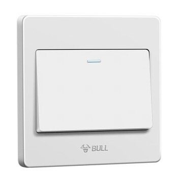 公牛（BULL）开关插座 G07系列 一开双控开关 86型面板G07K112C 白色 暗装