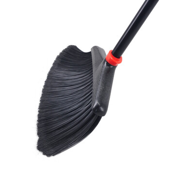 益美得 园林大号扫把加厚长杆笤帚庭院户外清扫工具 红头软毛款