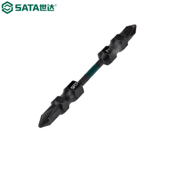 世达（SATA）59801 10件套6.3MM系列65MM长抗冲击双头旋具头 #1/#1