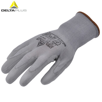 代尔塔（Deltaplus）201705 机械性防护手套/短款/涤纶 PU涂层手套 9码12双