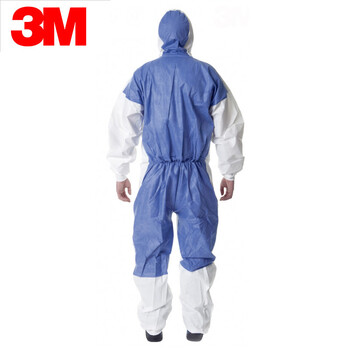 3M 4535带帽连体防护服 防尘喷漆防液体喷溅农药喷洒工业清洁白色 -XL码 定做