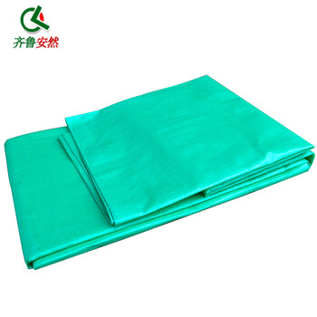 齐鲁安然 防雨布 篷布涂层布 彩条布加厚雨棚布帆布 防水苫布油布 货车防晒遮阳雨蓬布【雨布 绿色 8*18米】