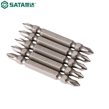 世达（SATA）59384 5件套6.3MM系列65MM长双头旋具头#1/4.5MM