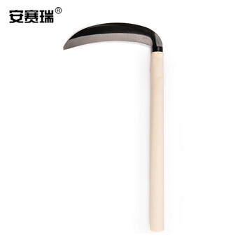 安赛瑞 光口镰刀 扇形除草割草镰种菜小麦收割刀 园艺农用工具 长约40cm 530180