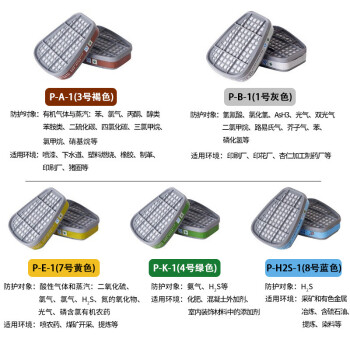普达防毒面具 MJ-4006全面罩配P-A-1(3号)滤毒盒七件套 喷漆化工印刷