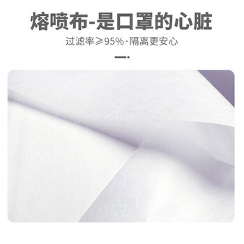旷尔 韩版口罩 一次性立体防护口罩 柳叶型口罩 独立包装【红色 1包】