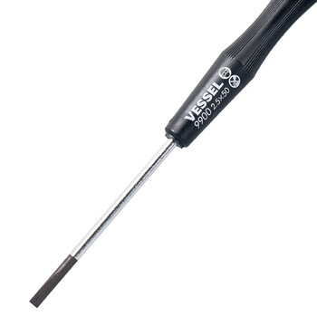 VESSEL威威进口No.9900一字螺丝刀手机钟表维修螺丝批 2.5x50mm