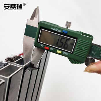 安赛瑞 铝合金地垫 除尘防滑刮泥地垫 1.5壁厚 进门嵌入式脚垫 银行酒店商场门垫60×120cm凹槽款 咖色26570