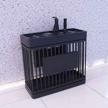 迪恩斯（DEANS）雨伞架酒店大堂高档商用雨伞收纳放伞架售楼部雨伞放置架公司银行雨伞存放架 J-53黑色烤漆