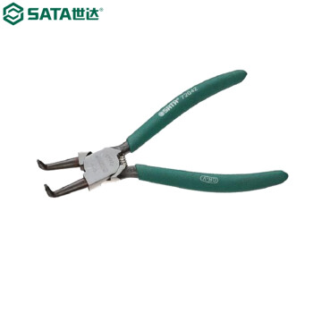 世达（SATA）72041 德式穴用曲口卡簧钳5"