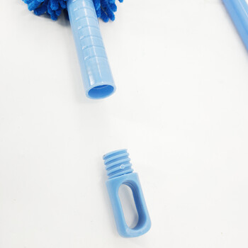 海斯迪克 gnjz-1268 双面雪尼尔可弯曲除尘掸  桌面清洁伸缩杆 蓝色+165伸缩杆