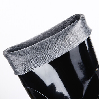 者也（ZYE）耐磨雨鞋 男士劳保胶鞋防滑防水防汛高筒中筒钓鱼塑胶雨靴 中筒牛筋底 39码