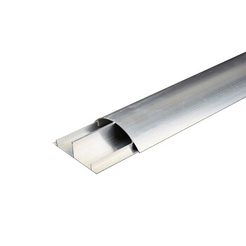 金诗洛 KSL166 铝合金弧形线槽 地面线槽 弧形压线槽 地板金属线槽 耐压防踩穿线槽 特厚5号10米