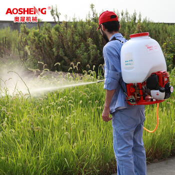 奥晟机械（AOSHENG）四冲程动力喷雾机 背负式果树打药机 燃油喷雾器施肥机稻田撒化肥撒农药农用弥雾机