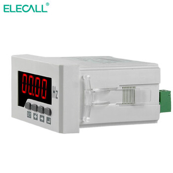 伊莱科(ELECALL)数显频率表赫兹表频率计数字智能电表48*96ELE-F51 白色 ELE-F51 7 