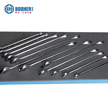 宝合(BOOHER)12件套防滑型全抛光加长两用扳手组套 1803006