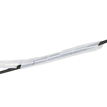 BOWERY缠绕管PE塑料束线管电脑线缆整理电线收纳理线管光纤保护电源线网线包线管30mm黑色 1.5米/卷 1卷