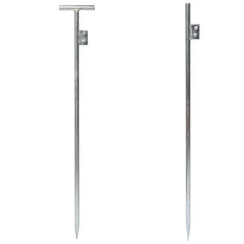 海斯迪克 HK-416 接地极 电力接地 接地棒 接地线 地线配针 避雷针 镀锌 接地针丁字 直径16mm*100cm长