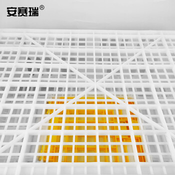 安赛瑞 元宝型家禽周转箱 鸡笼周转箱鸡用运输筐运输鸡笼子塑料周转箱养殖笼 雏鸡大笼门75×55×27cm 530363