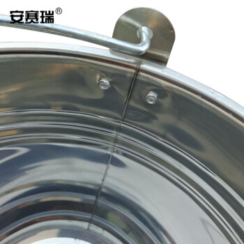 安赛瑞 不锈钢水桶 加厚手提拖地铁桶冰桶 酒店餐厅洗车物业 10L 27354