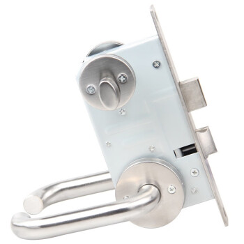 汇莱达 304不锈钢防火门锁全套通用型消防门锁通道锁锁体锁芯把手通用型防火锁(单开)3把钥匙