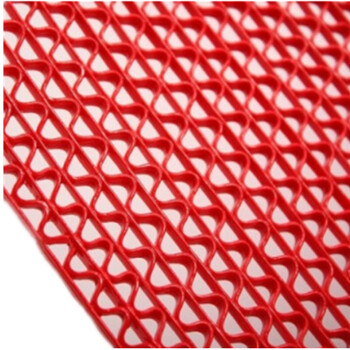 3G S型橡塑防滑垫 脚垫 厚5mm*宽1.6m*长15m 红色 企业定制