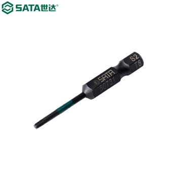 世达（SATA）59735 10件套6.3MM系列50MM长抗冲击花形旋具头 T25