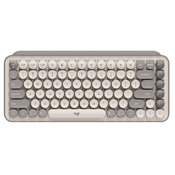 罗技（Logitech） POP KEYS无线蓝牙机械键盘 办公键盘 女生键盘 iPad键盘 TTC茶轴 烟云灰