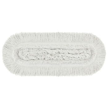 益美得 加厚棉线拖布大号尘推拖把替换布配件 黄色110cm拖布