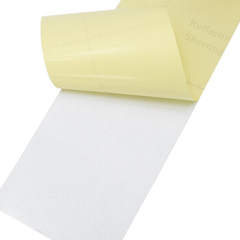 海斯迪克 反光警示胶带（黑黄双色1卷）5CM*23M 夜间交通安全警示车贴地贴 PET反光膜 HKJD-006