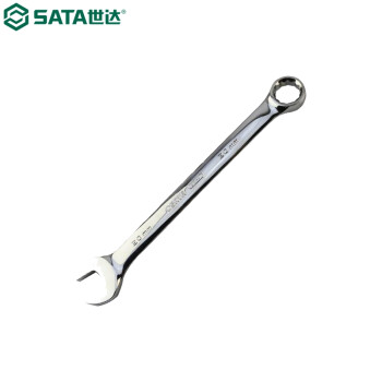 世达（SATA）40214 全抛光两用扳手19MM