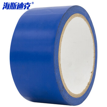 海斯迪克 警示胶带 PVC安全警示车间划线胶带 蓝色1卷 4.8CM*16y HKJD-005