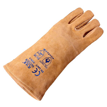 威仕盾（WESTUN）G-2000 35CM加托海棉里皮防火线电焊手套 米黄色 XL码 1副