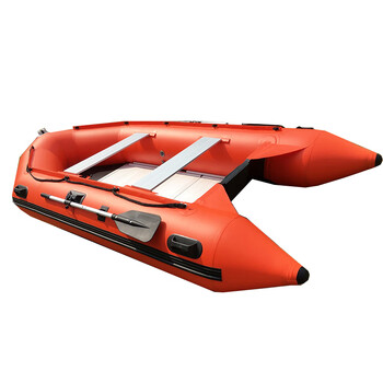 海笛HAIDI【6人加厚冲锋舟3.6米】防汛救援充气船皮划艇应急橡皮艇加厚冲锋舟钓鱼船铝合金硬底