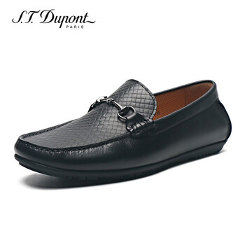 t.dupont/都彭春夏新款编织压纹商务休闲男鞋开车鞋