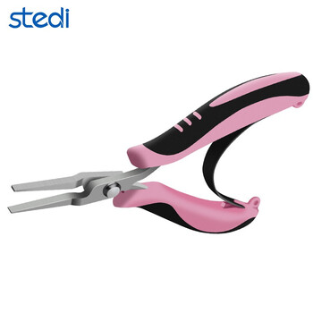 司特力 stedi手工珠宝钳迷你手工小钳子DIY无牙弯嘴斜口钳多功能精密不锈钢手工制作工具 SS-502平嘴钳