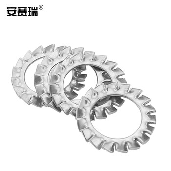 安赛瑞 不锈钢外锯齿垫片（200个装）304不锈钢外多齿防滑止动防松平垫 M18 430514