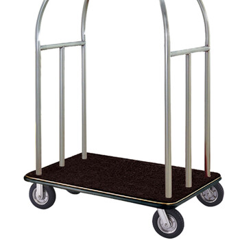 南 南方 XL-1A 小金顶行李车 砂银钢配黑地毯 酒店大堂行李车 箱包推拉车行李推车