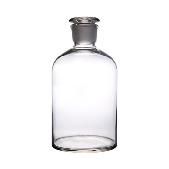 冰禹 BY-7010 试剂瓶 玻璃细口瓶 透明小口瓶 白色细口瓶 500ml（起订2个）