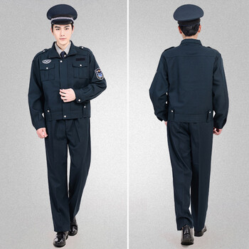 谋福CNMF628新式保安服春秋套装物业安保执勤制服西服工作制服【 (墨绿色拉链款+送全套配件)  175】