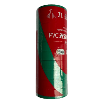 九头鸟 PVC无铅阻燃电气胶带 电气绝缘胶带，10yd*0.17*18，绿色10米*10卷/1筒装价格