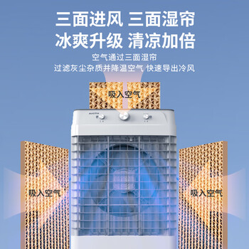 澳柯玛（AUCMA）1.1米高空调扇大型水冷风机/家用商业用冷风扇/网吧餐厅食堂制冷风扇/车间工业扇冷气机电风扇A207
