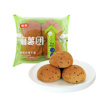 桃李麻薯球桃李面包麻薯团糕点麻薯球食品即食休闲零食芝麻香味新品