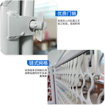 张氏艺佳仓库推拉网格手推车折叠搬运车物料四轮拉货车灰色网格款1200*700*1000