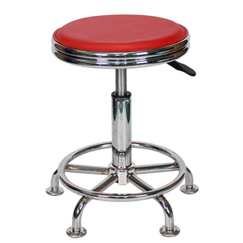 海斯迪克 HKW-317 升降旋转凳 车间工作椅员工凳 办公室小圆凳吧台椅子 PP脚钉款/黑色