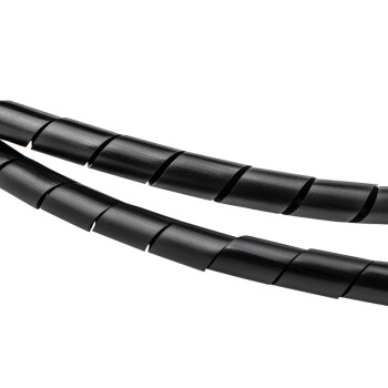 广邦电缆附件 包线缠绕管 电线理线管收纳绕线带埋线器收纳电线缠绕管 缠绕管 8mm 黑色 9米/卷